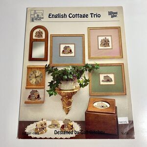 English Cottage Trio Lilliput Lane Cross Stitch Cottage Fever Booklet 1002 VTG